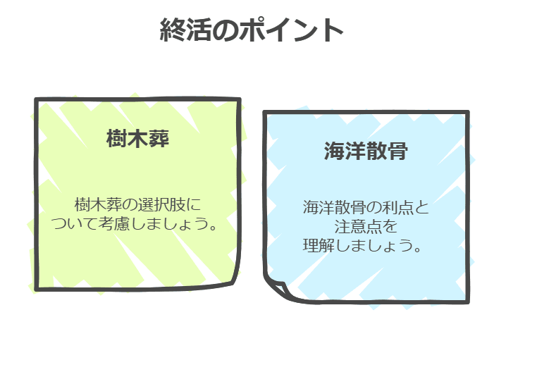 終活でのお墓のポイント