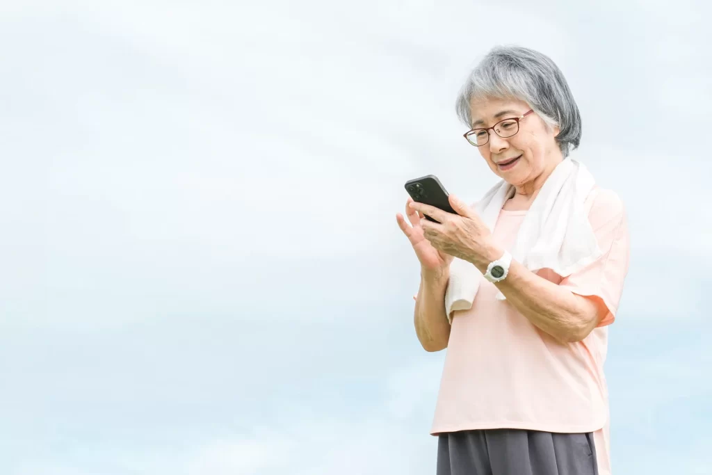 高齢者のウォーキング