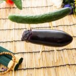 お盆の精霊馬（なすときゅうり）